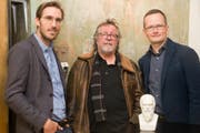 Sie philosophieren bühnentauglich (von links): Yves Bossart, Roland Neyerlin und Rayk Sprecher. (Bild PD)