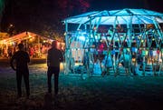 Eine Blick aufs Festivalgelände während des «Out in the Green Garden» 2018. (Bild: Reto Martin)