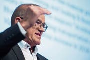 Sika-CEO Paul Schuler an der gestrigen Bilanzmedienkonferenz in Zürich. (Bild: Ennio Leanza/Keystone)