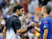 13 Duelle, 13 Siege: Roger Federer weist gegen Philipp Kohlschreiber eine makellose Bilanz aus (Bild: KEYSTONE/AP/KATHY WILLENS)