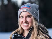 Joana Hählen darf sich über den ersten Podestplatz ihrer Karriere freuen (Bild: KEYSTONE/ALESSANDRO DELLA VALLE)
