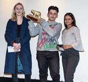 Das Siegerteam bestehend aus Julie Hoffmann, Ciriaco Limongelli und Vinosiya Visvalingam. (Bild: PD)