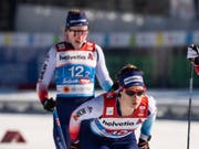 Souverän in den Final, dort aber ohne Chance: das Schweizer Sprint-Duo Laurien van der Graaff (vorne) und Nadine Fähndrich (Bild: KEYSTONE/PETER SCHNEIDER)