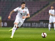 Sandro Wieser geht mit mit Vaduz ein paar Schritte vorwärts (Bild: KEYSTONE/SALVATORE DI NOLFI)