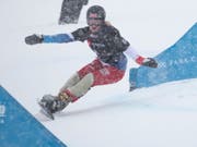 Gewann Anfang Februar an der WM in Park City Gold im Parallel-Slalom: Julie Zogg (Bild: KEYSTONE/EPA/GEORGE FREY)