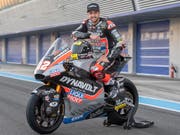 Gut gelaunt: Tom Lüthi startet in seine 18. GP-Saison (Bild: KEYSTONE/MARCEL BIERI)