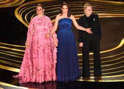 Sie wollten für Lacher sorgen: Die Schauspielerinnen Maya Rudolph, Tina Fey und Amy Poehler. (Bild: Chris Pizzello / Keystone)