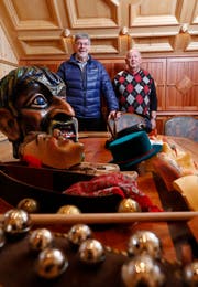Max Büchi (links) und Xaver Stierli. (Bild: Stefan Kaiser, Unterägeri, 22. Februar 2019)