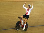 Claudio Imhof nach dem Gewinn der EM-Medaille im August 2018 in Glasgow. Bild: Gerry Penny/EPA