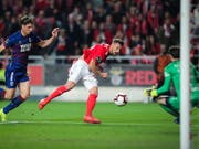 Haris Seferovic erzielte gegen Chaves bereits seinen 15. Meisterschaftstreffer in dieser Saison für Benfica Lissabon (Bild: KEYSTONE/EPA LUSA/MIGUEL A. LOPES)