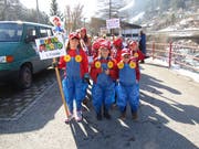 Die Schüler des Urner Oberlands haben als Superhelden das Dorf erobert. (Bild: PD, Gurtnellen, 22. Februar 2019)