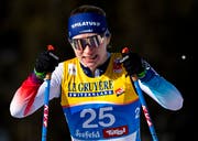 Nadine Fähndrich ist aktuell in Topform. (Bild: Peter Schneider / Keystone, 26. Februar 2019)