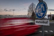 Der Kreisel beim Mattenhof. (Bid: Boris Bürgisser, Horw, 15. Januar 2019)