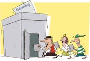Am 10. März stimmen die Wiler über eine Steuersenkung ab. (Illustration: Tom Werner)