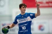 Zwei weitere Jahre beim HC Kriens-Luzern: Moritz Oertli. (Bild: Philipp Schmidli, Luzern, 7. Oktober 2017)