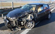 In Uffikon sah ein Auto nach einem Unfall so aus. (Bild: Luzerner Polizei)