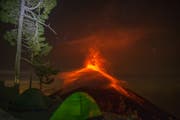 Camping mit Blick auf den Fulkan Del Fuego. (Bild: PD/Martin Ruggle)