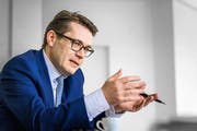 «Man muss eine gewisse Demut entwickeln»: Ständeratskandidat Benedikt Würth. (Bilder: Michel Canonica)