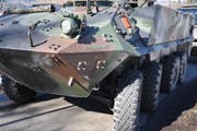 Das Militärfahrzeug weist verständlicherweise kaum Beschädigungen auf. (Bild: Kapo)