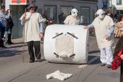 Der FC Escholzmatt-Marbach mit dem Motto Der Wolf war's nicht... (Bild: Boris Bürgisser)