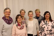 Myriam Wick, Rosmarie Zindel, Odile Lüthi, Ruth Grob, Maja Lichtensteiger und Andrea Hanselmann (von links). (Bild: PD)