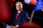 Robert Biedron bei der Gründungsveranstaltung seiner neuen Partei «Frühling». (Bild: Omar Marques/Getty Images (Warschau, 3. Februar 2019))