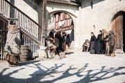 Dreharbeiten für den Film Zwingli in Stein am Rhein beim Kloster St. Georgen. (Bild: PD/Sabrina Stübi)