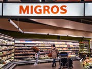 Der Detailhandel hat 2018 zugelegt: eine Migros-Filiale bei Zürich. (Bild: KEYSTONE/MELANIE DUCHENE)