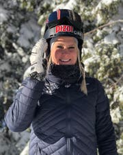 Julie Zogg aus Weite sichert sich in Park City (USA) den Weltmeistertitel im Parallel-Slalom der Alpin-Snowboarderinnen. (Bild: PD)