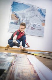 El Frauenfelder richtet ihre Ausstellung «gedacht» im Kunstverein Frauenfeld ein. (Bild: Andrea Stalder)