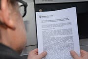 Der Gemeinderat Wagenhausen wehrt sich mit einem Flugblatt gegen die Vorwürfe von Pierre Kohler. (Bild: Rahel Haag)