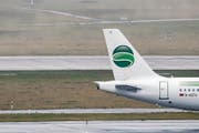 Germania-Flieger bleiben vorerst am Boden. (Bild: Marcel Kusch/KEY)