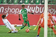 Majeed Ashimeru fällt mit einer guten Leistung und dem Tor zum 3:0 auf. (Bild: Michel Canonica)