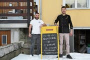 Francesco Fusco (links) und Joel Jenzer. (Bild: Yann Lengacher)