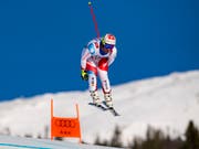 Beat Feuz war als bestklassierter Schweizer im ersten Training Sechster (Bild: KEYSTONE/JEAN-CHRISTOPHE BOTT)