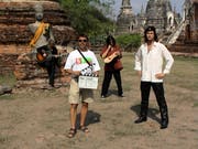 Marco Lucchi bei einem mit der Hardrockband Gotthard um den verstorbenen Sänger Steve Lee in Ayutthaya (Thailand). (Bild: PD)