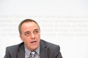 Initiator Richard Koller, ehemaliger Sekretär der SVP Luzern. (KEYSTONE/Anthony Anex)