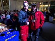 Pascal Schönenberger (links) mit dem Kanadier Heino Hutter, der ursprünglich aus Kriessern stammt. (Bild: PD)