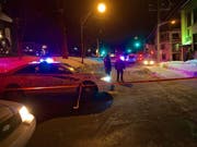 Der kanadische Attentäter auf eine Moschee in Québec muss für mindestens 40 Jahre hinter Gitter. (Archivbild vom Anschlag) (Bild: KEYSTONE/EPA/ANDRE PICHETTE)