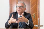 Credit-Suisse-Präsident Urs Rohner im Hauptsitz der Bank am Paradeplatz in Zürich. (Bild: Claudio Thoma, 1. Februar 2019)