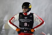 Noé Roth beim teamwettbewerb. (Bild: George Frey/EPA (Park City, Utah, 7. Februar 2019))