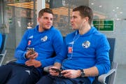 Kehrt Claudio Lustenberger (rechts) nach sehr langer Verletzungszeit bald zu den FCL-Profis mit Pascal Schürpf (links) zurück? (Bild: Martin Meienberger/Freshfocus (Malaga, 18. Januar 2019))
