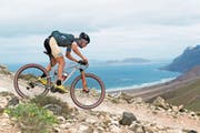 Thomas Litscher in einem neuen Dress und auf einem neuen Fully: Der 29-jährige Thaler bestritt mit einem Vieretappenrennen auf Lanzarote seinen ersten Wettkampf für sein neues Team KMC Ekoi Orbea. (Bild: Armin M. Küstenbrück/EGO-Promotion)