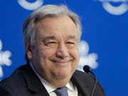 Laut Uno-Generalsekretär Antonio Guterres im Bild), der sich für einen Gipfel der Afrikanischen Union derzeit in der äthiopischen Hauptstadt Addis Abeba aufhält, weht in Afrika derzeit «ein Wind der Hoffnung». (Bild: KEYSTONE/AP/MARKUS SCHREIBER)