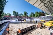 Vergangenes Jahr fand, trotz finanzieller Unsicherheiten, ein Turnier auf der Luzerner Lidowiese statt – vorläufig wohl zum letzten Mal. Bild: Pius Amrein (Luzern, 11. Mai 2018)