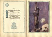 Gedicht von Omar Khayyâmin einer englischen Übersetzung. 2019 gibt es neue deutsche Übersetzungen der Werke. (Bilder: Quaternio Verlag