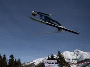 Will heute auch auf der Normalschanze in Seefeld hoch hinaus: Killian Peier strebt seine zweite WM-Medaille nach Bronze von der Grossschanze an (Bild: KEYSTONE/APA/APA/GEORG HOCHMUTH)