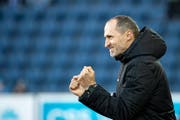 Kann gegen St. Gallen gleich dreimal Jubeln: FCL-Trainer Thomas Häberli. (Bild: Alexandra Wey/Keystone (Luzern, 10. März 2019))