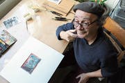 Werner Kaspar Huber bei der Arbeit in seinem Atelier. (Bild: Markus Zwyssig (5. März 2019))