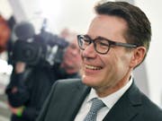 Der St. Galler CVP-Regierungsrat Benedikt Würth (CVP) geht als Favorit in den zweiten Wahlgang für die Ständerats-Ersatzwahl für Bundesrätin Karin Keller-Sutter (FDP). (Bild: Keystone/Walter Bieri)